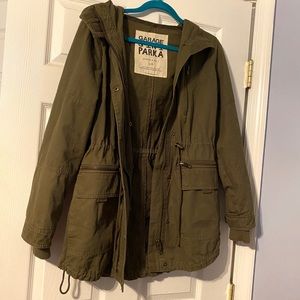 GARAGE Green Parka Winter Jacket Size Small